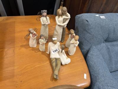LOT OF WILLOW TREE FIGURES