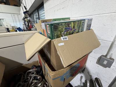 BOX OF GAMES + MAGAZINES