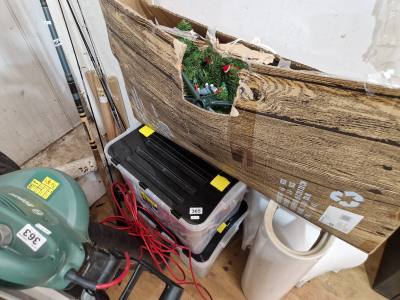 2 X BOXES XMAS DECORATIONS + XMAS TREE