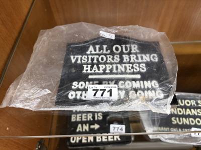 VISITOR SIGN
