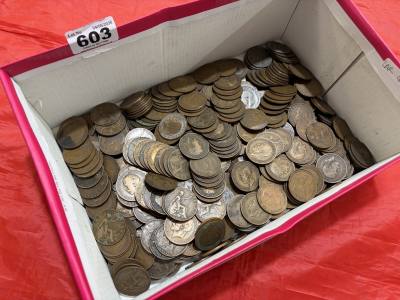 BOX OF COINS