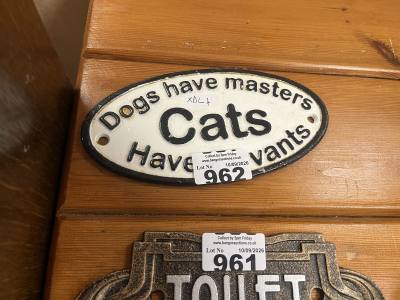 CAT CAST SIGN