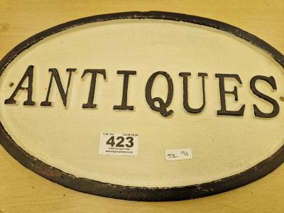 ANTIQUES SIGN
