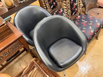PAIR OF MID CENTURY OVERMAN TUB CHAIRS