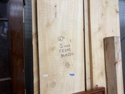 5 X CEDAR PLANKS