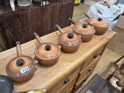 5 X LE CREUSET POTS