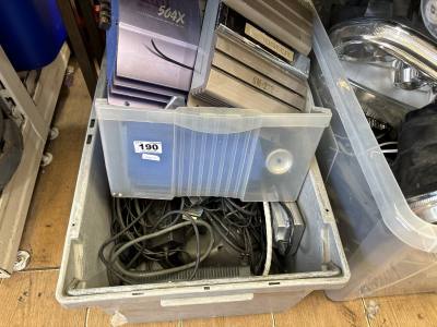 BOX OF CAR ACCESSORIES + CABLES