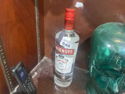 1 LITRE BOTTLE OF  SMIRNOFF VODKA