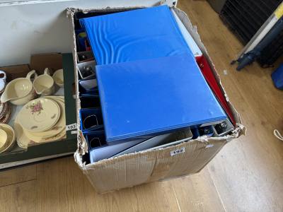 BOX OF FOLDERS
