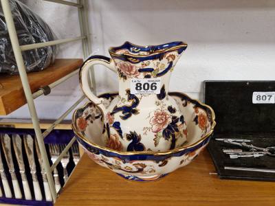 MASON'S JUG + BOWL