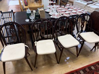 ERCOL TABLE + 6 X CHAIRS