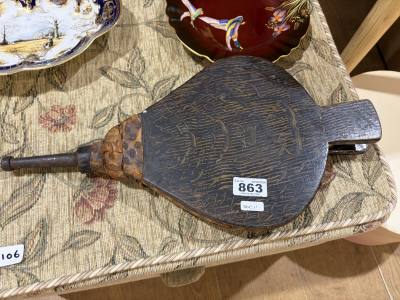 EDWARDIAN OAK BELLOW