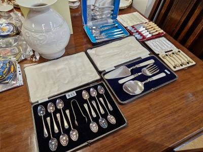 LOT OF CASED CUTLERY SETS