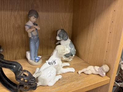 3 X NAO FIGURINES + LLADRO (DAM)