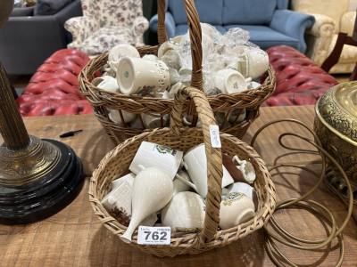 2 X BASKETS OF CRESTWARE