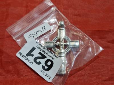 NEW SILVER CROSS PENDANT (13.3 GRAMS)