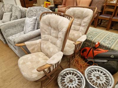 PAIR OF ERCOL CHAIRS