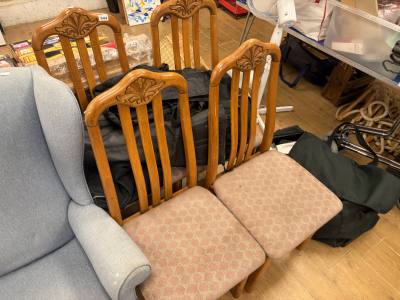 4 X DINING CHAIRS