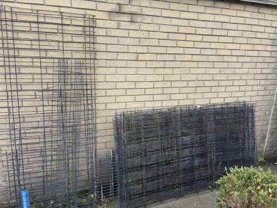 LOT OF WIRED FENCING