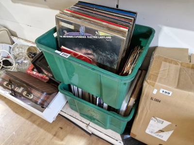 BOX OF RECORDS + BOOKS