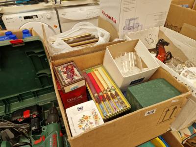 LOT OF BOXED CRYSTAL + CHINA