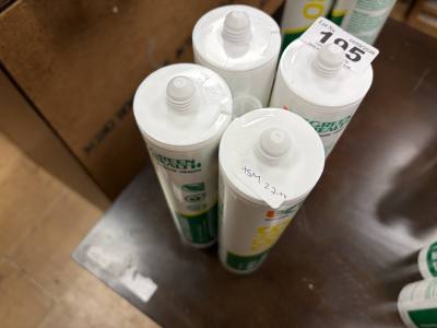 4 TUBES OF NEUTRAL SILICONE STRUCTURAL SEALANT