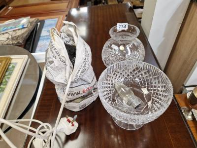 TYRONE CRYSTAL LAMP + BOWL
