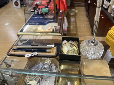 3 X PENS, PLATEWARE + ODDS