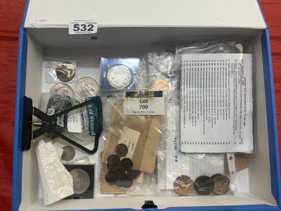 BOX OF COINS