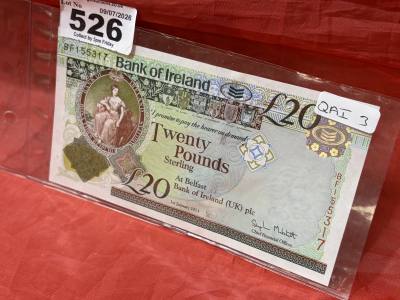 2013 BANK OF IRELAND £20