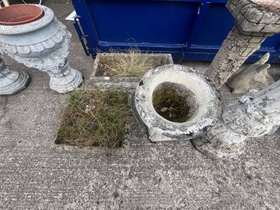 3 X STONE PLANTERS