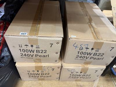 4 X BOXES OF BULBS