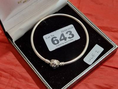 SILVER PANDORA FROZEN BRACELET