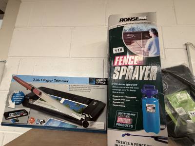WEED SPRAYER + PAPER TRIMMER