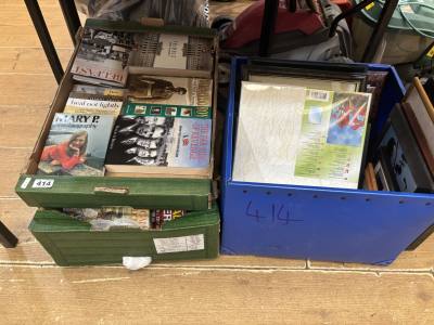 2 BOXES OF BOOKS + PICTURES