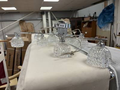 2 X CRYSTAL CEILING LIGHTS