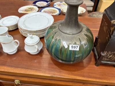 GLAZED POTTERY VASE