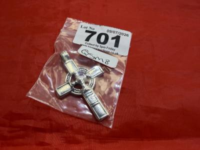 NEW SILVER CROSS PENDANT (13.3 GRAMS)
