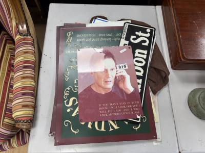 LOT OF TIN SIGNS