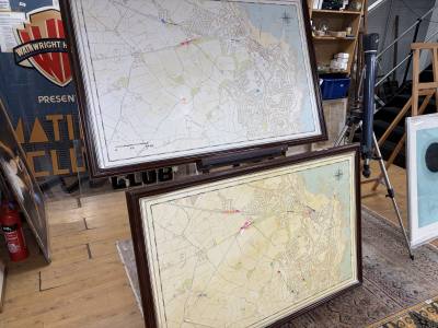 2 X POLICE MAPS FROM HOPE STREET SET