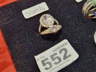2 X SILVER DRESS RINGS