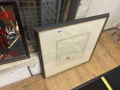 FRAMED FRENCH LETTER