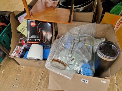 4 X BOX LOTS + SHELF