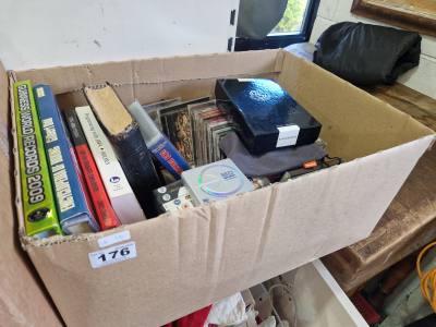 BOX OF CD'S ETC.