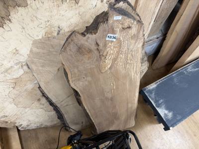 2 X PIECES OF LIVE EDGE WOOD