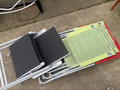 3 X GARDEN CHAIRS