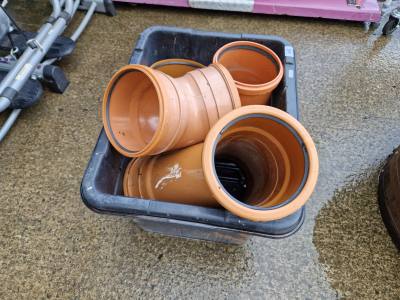 BOX OF SEWER FITTINGS