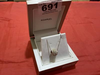 SILVER CHAIN + BALL PENDANT