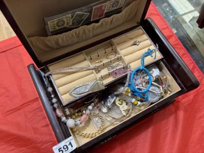 BOX OF DRESS JEWELLERY