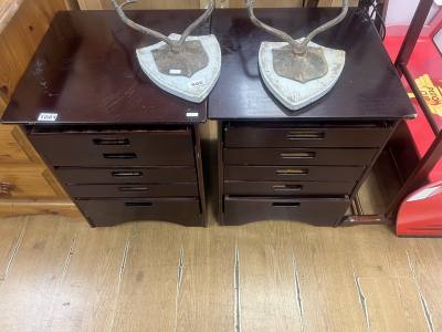 PAIR OF BEDSIDE DRAWERS